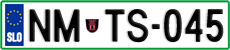 License plate of Slovenia, Cars