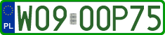 License plates of Poland, Professional plates