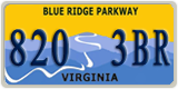 Virginia, Specialty plates (123 4AB)