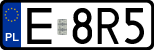 License plates of Poland, Regular car plates
