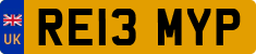 License plate of the United Kingdom, 2001 year system