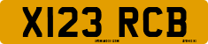 License plate of the United Kingdom, 1983 year system