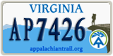 Virginia, Specialty plates (AB1234)