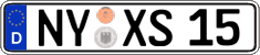 German license plate, Regular plates