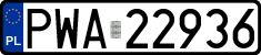 License plates of Poland, Regular car plates