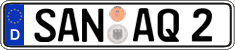 German license plate, Regular plates
