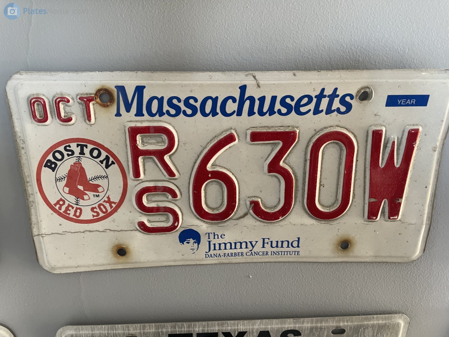 RS 630W, License plate without vehicle 