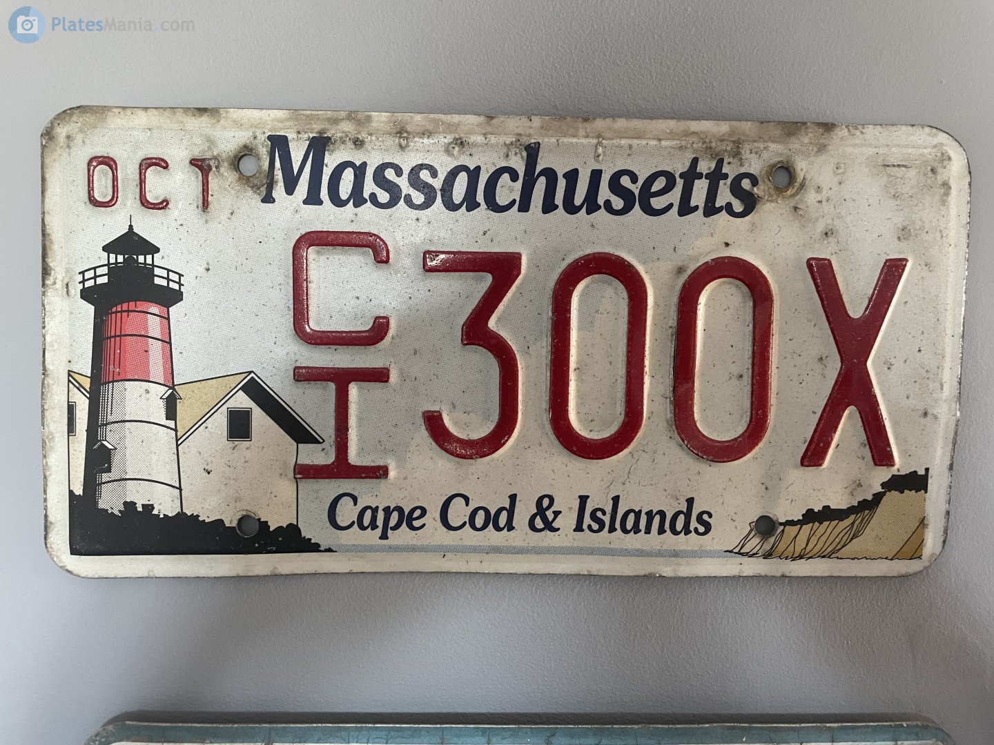 CI 300X, License plate without vehicle 