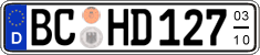 German license plate, Seasonal plates