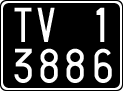 License plate of Italy, Cars (1927 year series)