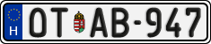 license plates of Hungary, Oldtimers (2022)