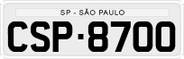 License plate of Brazil, Private owners (1990)