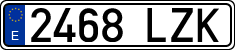 License plates of Spain, Ordinary (2000)