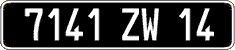 French license plate, FNI