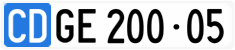 License plate of Switzerland, Diplomatic