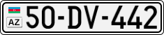 License plate of Azerbaijan, Cars