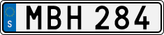 License plate of Sweden, Regular plates