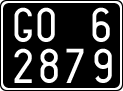 License plate of Italy, Cars (1927 year series)