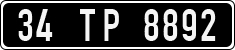 License plate of Turkey, Government and public administrations