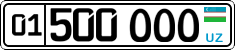 License plate of Uzbekistan, Organizations