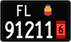 License plate of Liechtenstein, Provisional