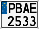 License plate of Bulgaria, Cars