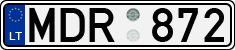 License plate of Lithuania, Cars