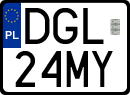 License plates of Poland, Special vehicles and motorcycles