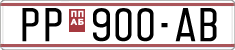 License plate of North Macedonia, Regular plates (1993)