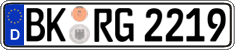 German license plate, Regular plates
