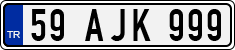 License plate of Turkey, Regular plates