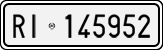 License plate of Italy, Cars (1927 year series)