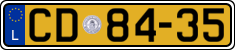 License plate of Luxembourg, Diplomatic
