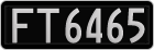 License plate of New Zealand, AB1(234)