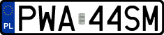 License plates of Poland, Regular car plates