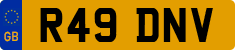License plate of the United Kingdom, 1983 year system