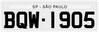 License plate of Brazil, Private owners (1990)