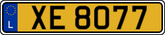 License plate of Luxembourg, 2003 year system