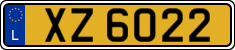 License plate of Luxembourg, 2003 year system