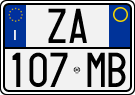 License plate of Italy, Cars (1994 year series)