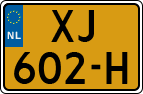 License plate of the Netherlands, Cars