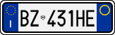 License plate of Italy, Cars (1994 year series)