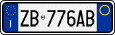 License plate of Italy, Cars (1994 year series)