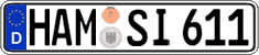 German license plate, Regular plates