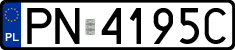 License plates of Poland, Regular car plates