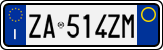License plate of Italy, Cars (1994 year series)