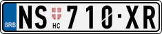 License plate of Serbia, Cars