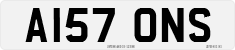 License plate of the United Kingdom, 1983 year system