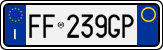 License plate of Italy, Cars (1994 year series)