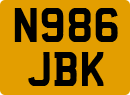 License plate of the United Kingdom, 1983 year system